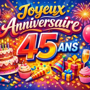 Joyeux anniversaire 45 ans Joyeux anniversaire 45 ans