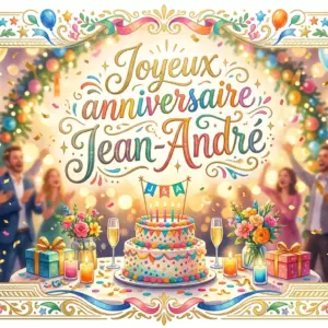 Joyeux anniversaire Jean‑André