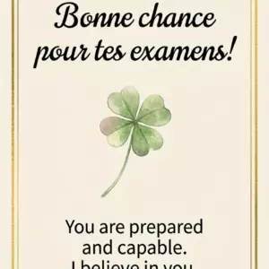 Bonne chance